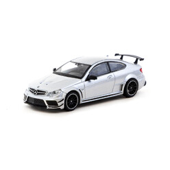 Tarmac Works 1/64 - Mercedes-Benz C 63 AMG Coupé Black Series - Silver Metallic