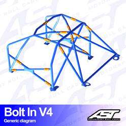 Arceau 6 Points à Boulonner AST Rollcages V4 pour BMW M4 G82 - FIA