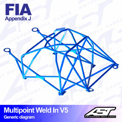 Arceau 10 Points à Souder AST Rollcages V5 pour Porsche 911 964 - FIA