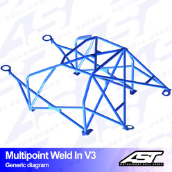 Arceau 10 Points à Souder AST Rollcages V3 pour Seat Cordoba 6K