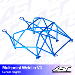 Arceau 10 Points à Souder AST Rollcages V3 pour Suzuki Swift (ZC32S)