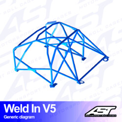 Arceau 8 Points à Souder AST Rollcages V5 pour BMW Série 3 E91 (Touring) - FIA