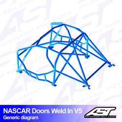 Arceau 8 Points à Souder AST Rollcages V5 Nascar pour Scion FR-S