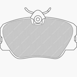 Plaquettes Ferodo DS2500 FCP415 Mercedes 190 2.3 E 16v (W201)