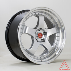 Jante Autostar GT5R 19x9.5" 5x120 ET30, Gris Argenté / Poli