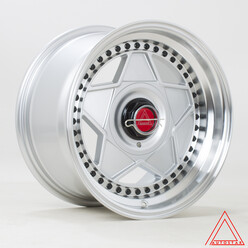 Autostar Centro 15x8.25" 4x100/114.3 ET20, Gris Argenté