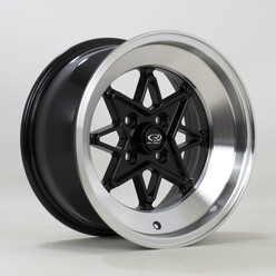 Rota Hachi 15x8" 4x100 ET0, Noir Brillant